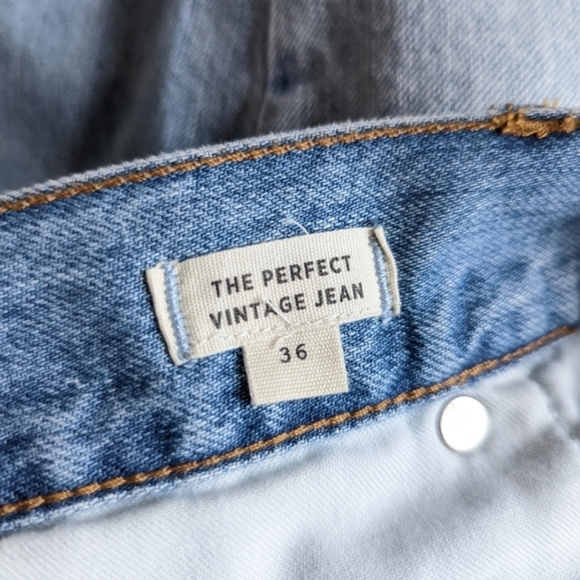 MADEWELL The Perfect Vintage Jean in Fitzgerald Light Wash Petite Plus Size 36 - Picture 11 of 13